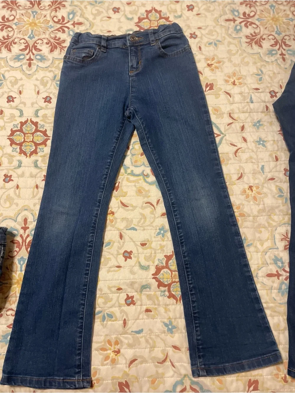 Girl’s size 8, Adjustable waist Jeans, 5 pair bundle